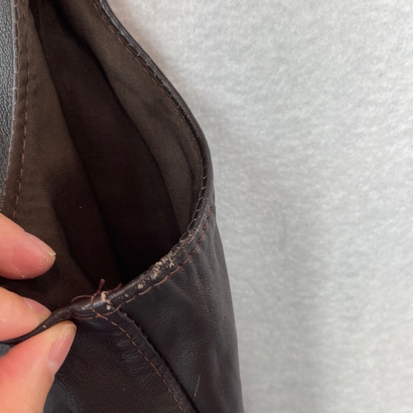 Vintage Fundamental Fashion Gino Leather Vest Euro Style Brown Men's Size 44 - Picture 5 of 13